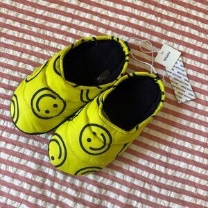 NWT Baggu Puffy Slippers | S/M (US W 5-7) | Happy Yellow